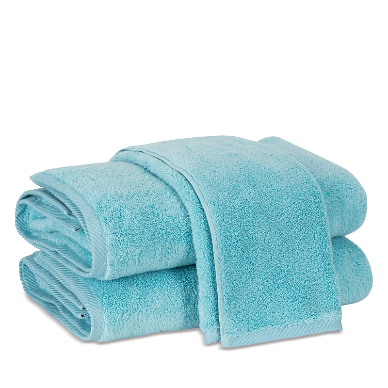 Matouk Milagro Cotton Terry Hand Towel In Bahama Blue