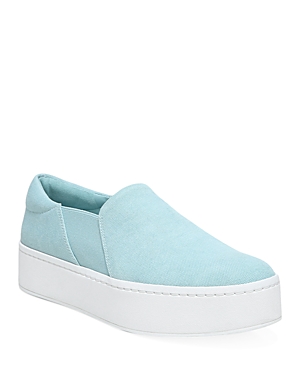 Vince Warren Low-top Laceless Platform Sneakers In Light Blue