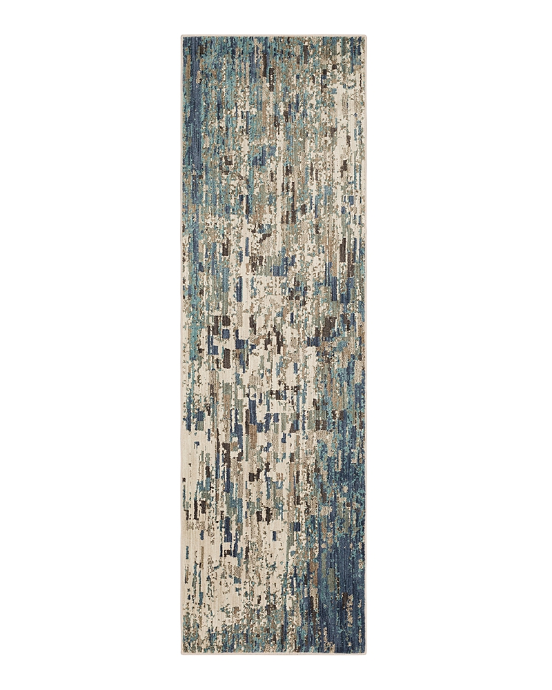 Karastan Expressions Precipice By Scott Living Runner Area Rug, 2'4 X 7'10 In Lagoon