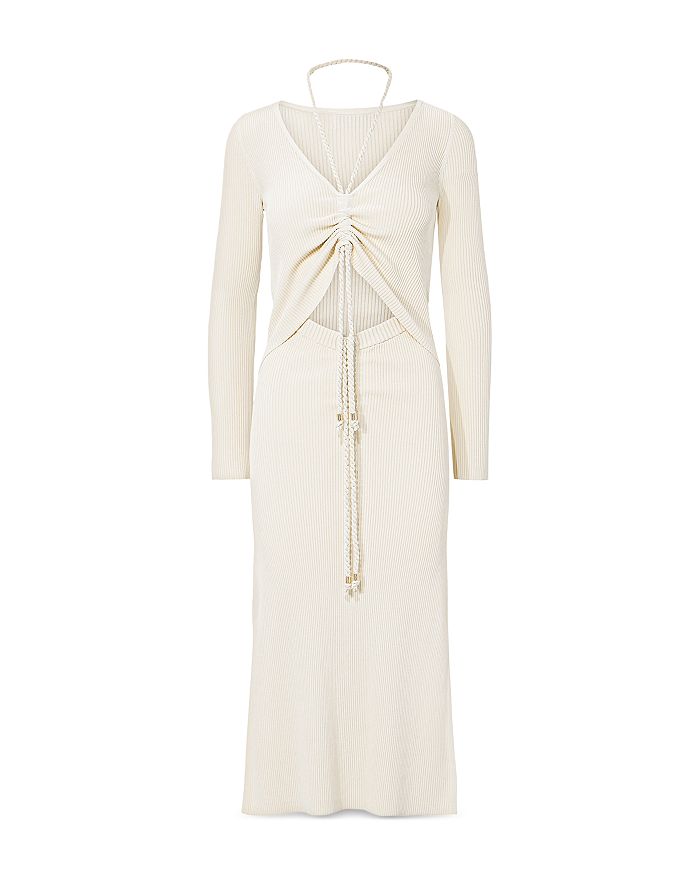 Nicholas Luisa Ruched Cutout Midi Dress | Bloomingdale's