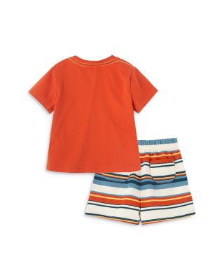 orange baby shorts
