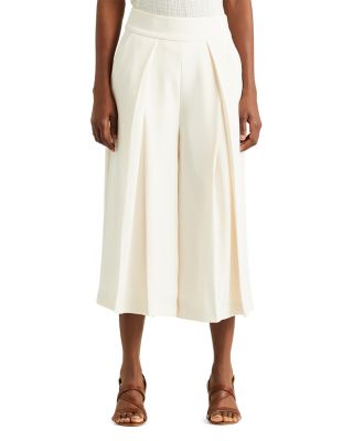 lauren ralph lauren cropped wide leg pants