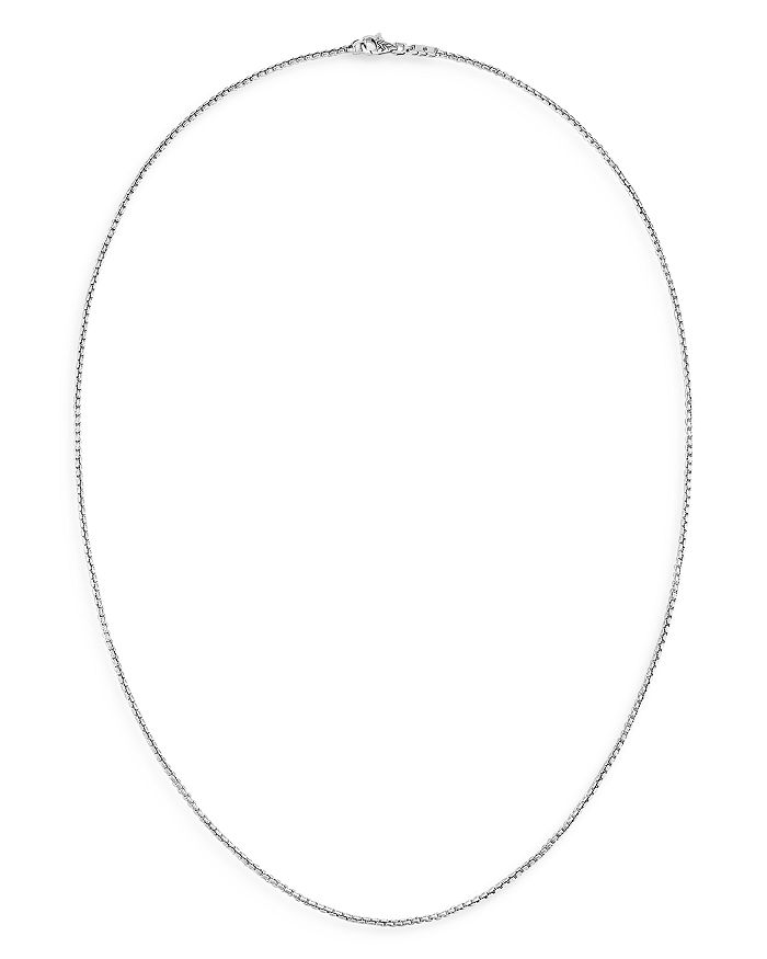 Shop John Hardy Sterling Silver Classic Box Chain Necklace, 26