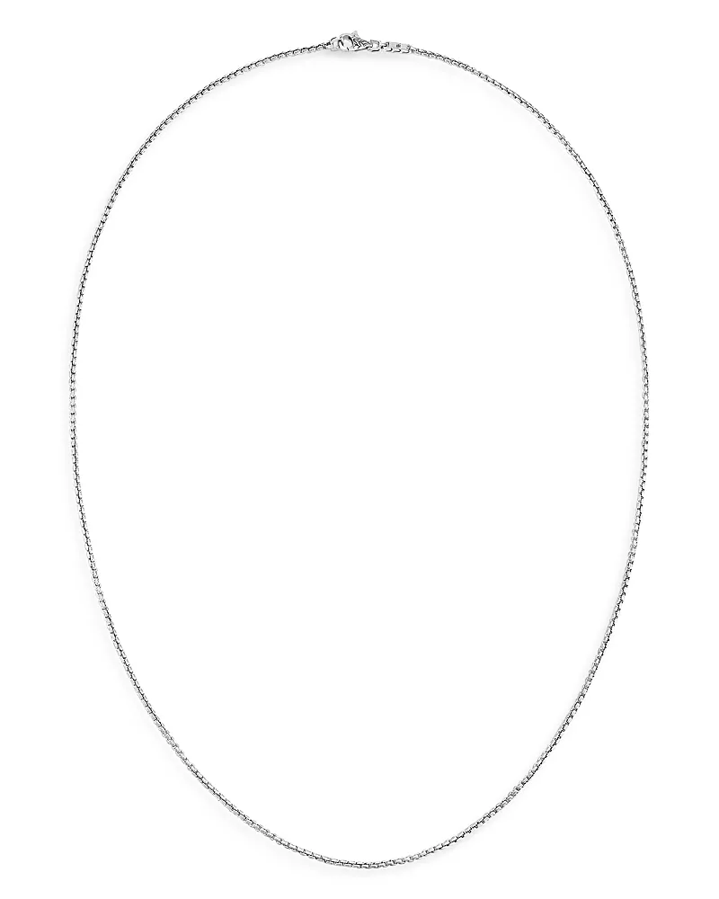 John Hardy Sterling Silver Classic Box Chain Necklace, 26