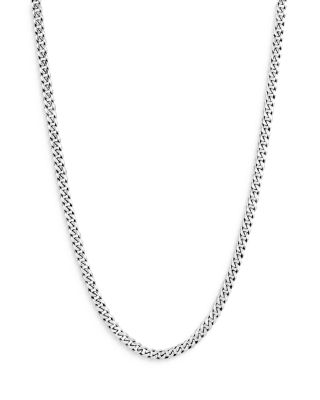 22 sterling silver curb chain