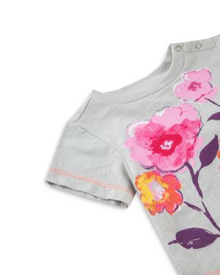 Girls' Floral Print Tee & Embroidered Skirt Set - Baby