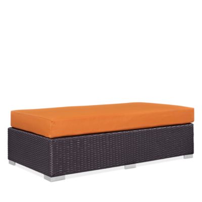 Modway Convene Outdoor Patio Rectangle Ottoman