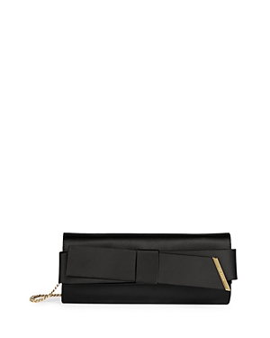 Ted Baker Bow Small Evening Bag In Black