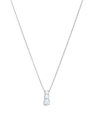 Shop Swarovski Attract Trilogy Pendant Necklace, 15 In White