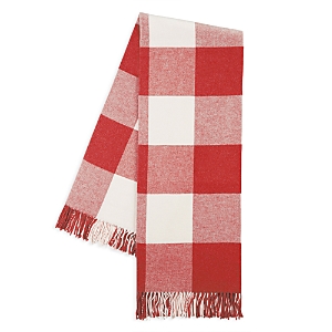 Lands Downunder Landsdown Under Buffalo Check Cotton Blend Throw In Red