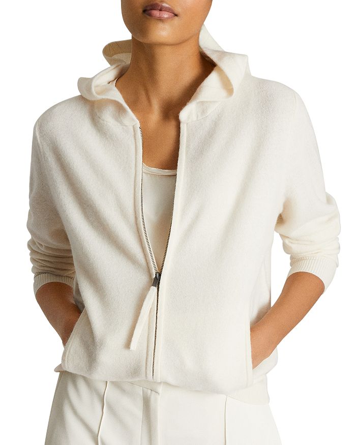 Zip front hooded cardigan deals