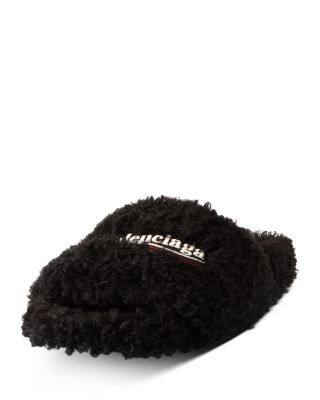 furry slide slippers