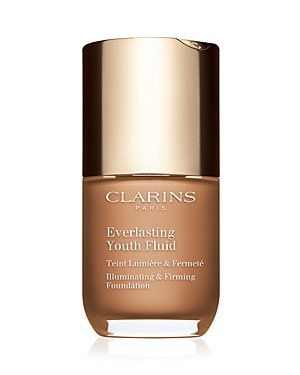 Shop Clarins Everlasting Youth Anti-aging Foundation 1 Oz. In 113c Chestnut (dark With Cool Undertones)