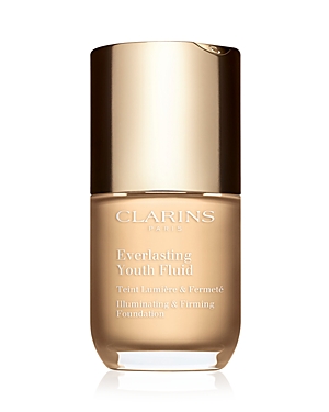 Shop Clarins Everlasting Youth Anti-aging Foundation 1 Oz. In 100.5w Shell (very Light With Warm Undertones)