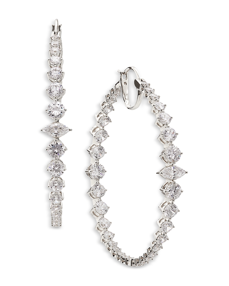 Nadri Leah Statement Hoop Earrings