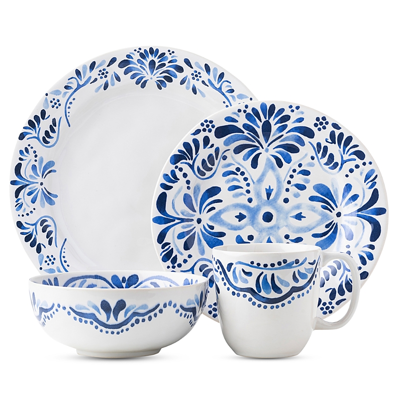 Juliska Iberian Journey Indigo Four-piece Place Setting In Indigo Blu