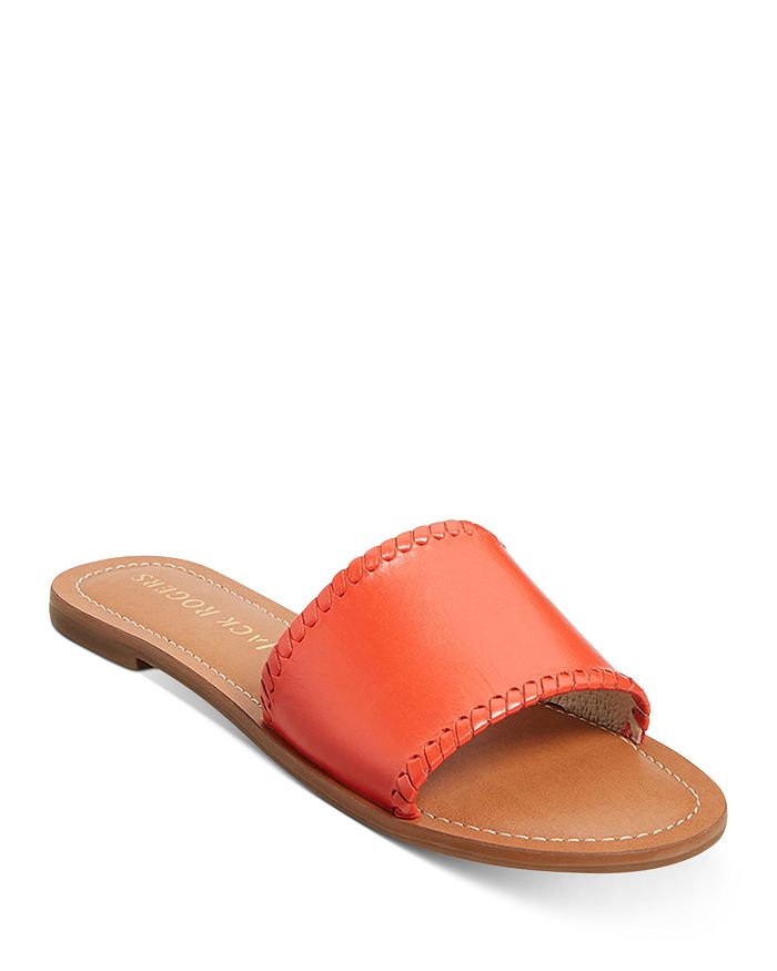 Jack Rogers Women s Sofia Leather Slide Sandals Bloomingdale s