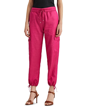 Ralph Lauren Lauren Drawstring Cargo Pants In Nouveau Bright Pink | ModeSens