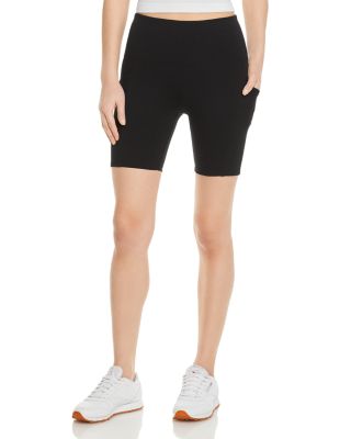 high rise bike shorts with pockets