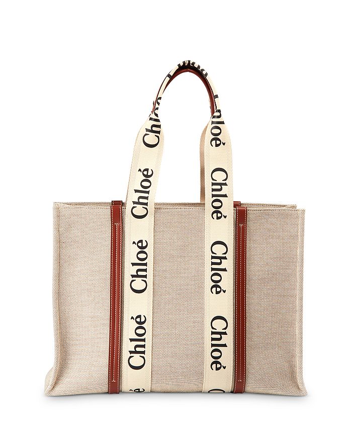 undefined | Chloé Woody Large Canvas Tote