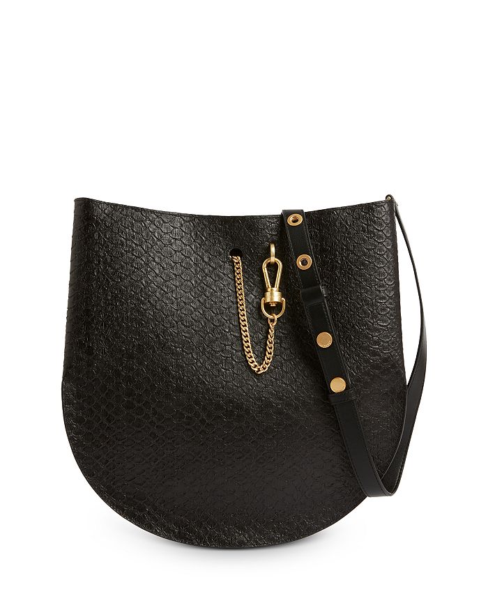 ALLSAINTS BEAUMONT SMALL LEATHER HOBO