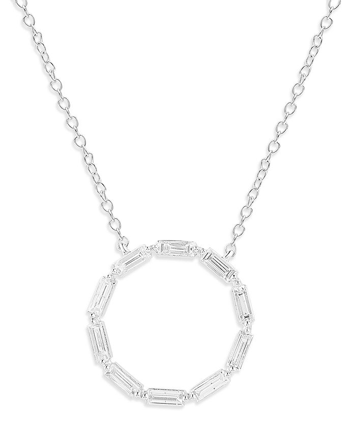 Bloomingdale's - Diamond Circle Pendant Necklace in 14K White Gold, 0.5 ct. t.w. - 100% Exclusive