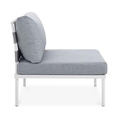 Harmony Armless Outdoor Patio Aluminum Chair