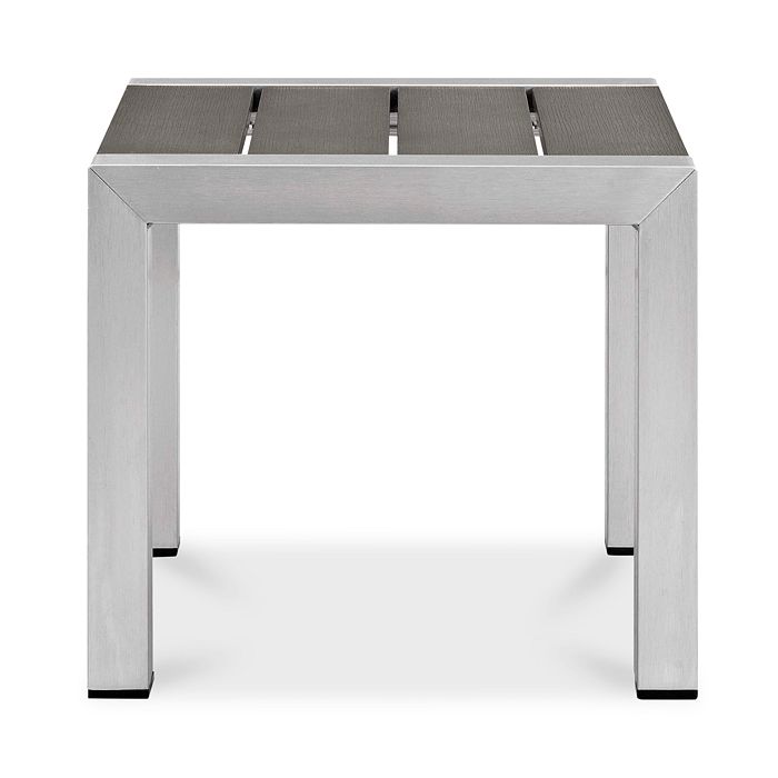 Modway Shore 3 Piece Outdoor Patio Set In Silver Gray