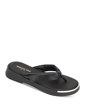 Kenneth Cole Women's Athens Flatform Thong Sandals In Black