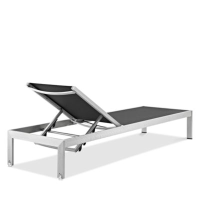 Shore Outdoor Patio Aluminum Mesh Chaise