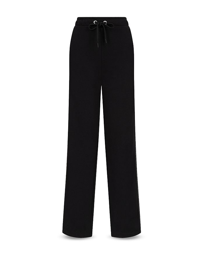 Armani Collezioni Emporio Armani Drawstring Pants In Solid Black