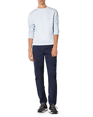 Apc Men's Rider Tonal Logo Sweatshirt In Light Blue