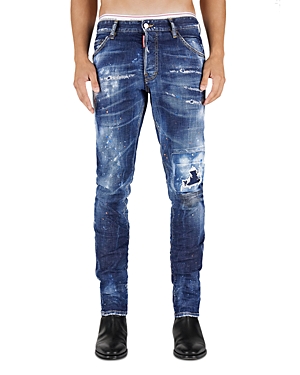 Dsquared2 skater slim fit jeans in blue