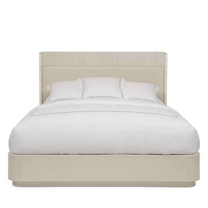 Caracole Fall In Love King Bed In Pearl/maple