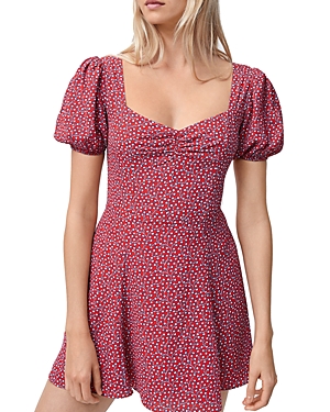 French Connection ELAO FLORAL PRINT PUFF SLEEVE DRESS