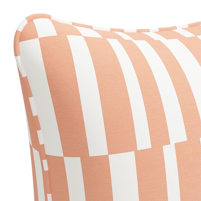 Shop Sparrow & Wren Down Pillow In Jump Stripe, 20 X 20 In Jump Stripe Peach
