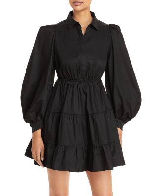 bardot the mini poplin dress