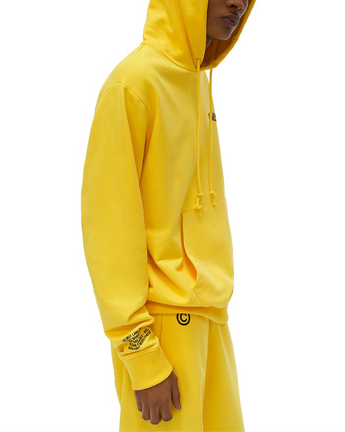Helmut Lang Impress Hoodie In Laser Yellow