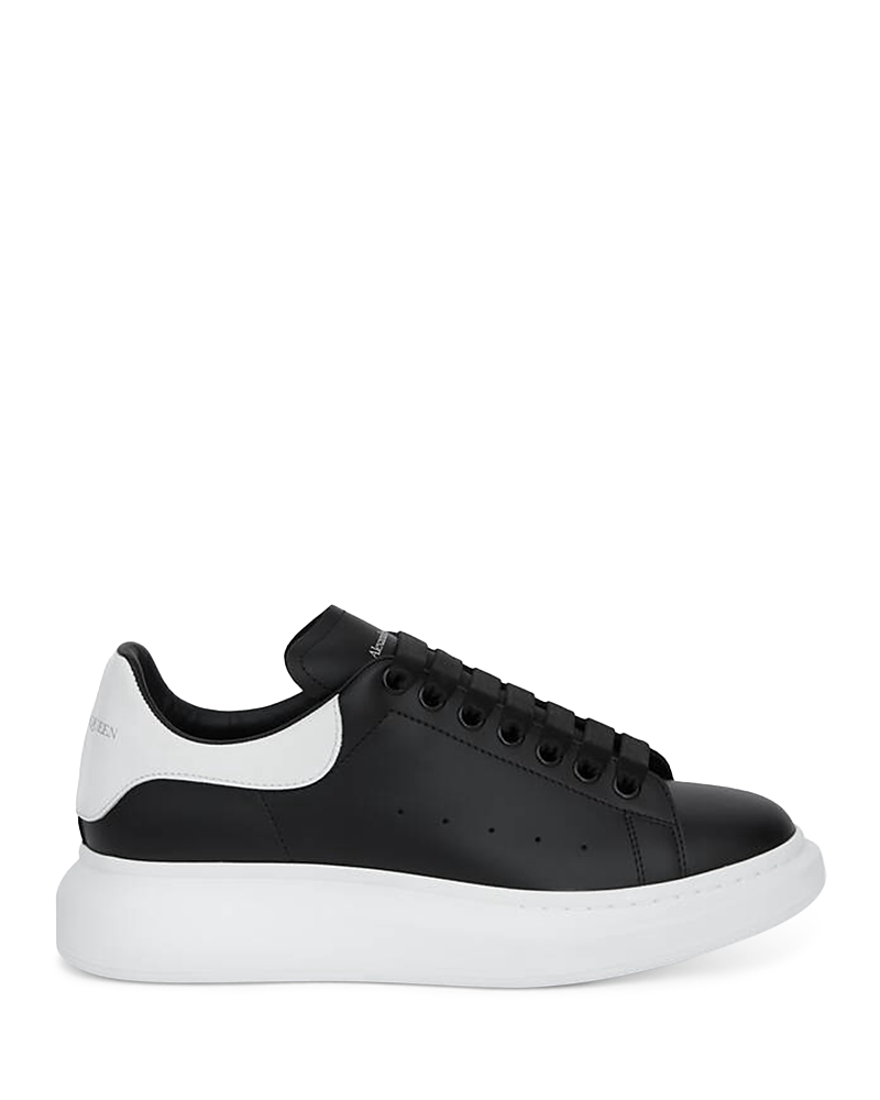 Mcqueen Alexander McQUEEN Men's Oversized Leather Heel Detail Sneakers