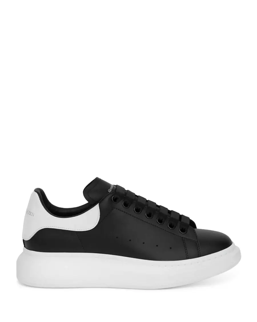 Alexander McQUEEN Men's Oversized Leather Heel Detail Sneakers
