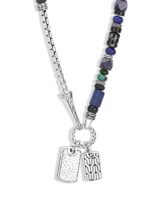 JOHN HARDY Sterling Silver Classic Chain Lapis Lazuli, Black Onyx, Grey ...