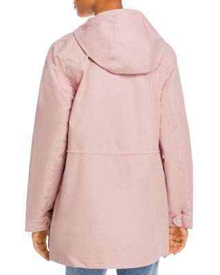 pink trench raincoat