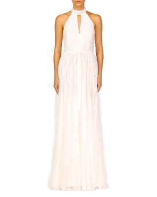 chinese dress ladies ML Monique Lhuillier Mya Crystal Crepe Mini Dress in Petal Pink main image 1