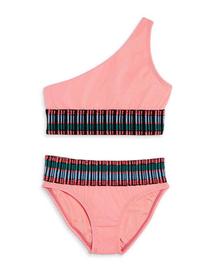 Peixoto Girls Zoni One Shoulder Two Piece Swimsuit Little Kid Big 