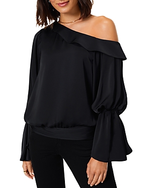 RAMY BROOK SAMMY RUFFLED ONE SHOULDER BLOUSE,A0920202