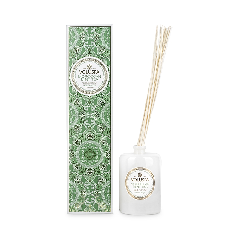 Voluspa Moroccan Mint Tea Reed Diffuser, 6 oz.