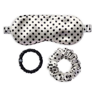 slip - Pure Silk Polka Dot Sleep Mask Gift Set