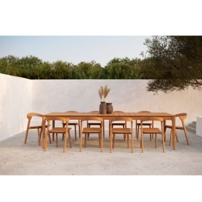 Teak Bok Outdoor Dining Table, Large - 118&amp;quot;