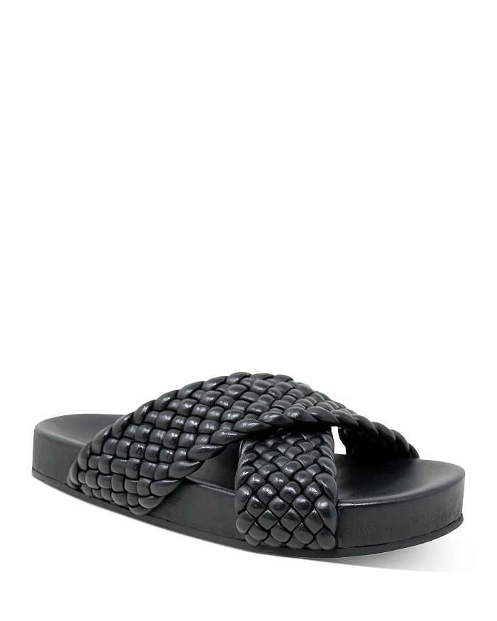 Charles david leather slide sandals sales