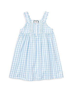 Shop Petite Plume Girls' Charlotte Gingham Nightgown - Baby, Little Kid, Big Kid In Blue